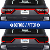 before and after dodge durango light tail tint kit