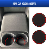 detail of the rear cup holder inserts from the set