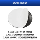 installation instructions starter button overlay in three steps