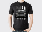 Black Dodge Durango American Flag T-Shirt