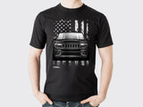 Jeep Grand Cherokee American Flag T-shirt Black